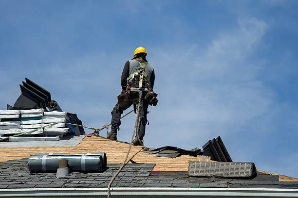 Professional Roof Replacement technician working in Davenport, OK